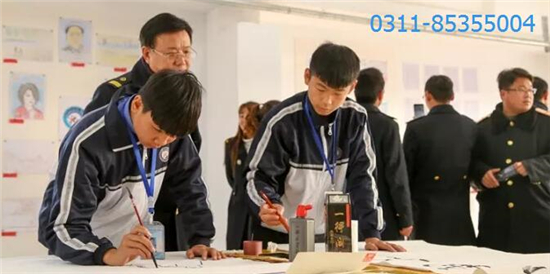 石家庄铁路学校书法展