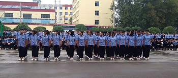 石家庄铁路技校队列比赛