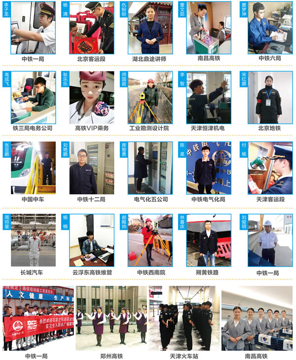石家庄铁路学校优秀毕业生展示