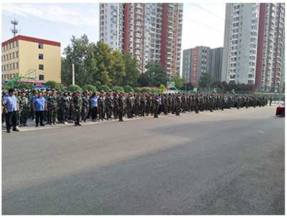 石家庄铁路学校军训