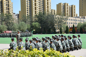 石家庄铁路职业技工学校军训