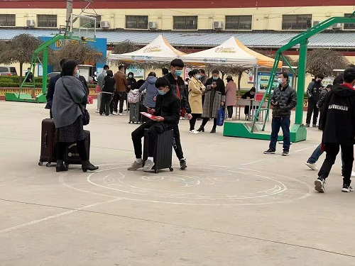 石家庄铁路学校新生报到