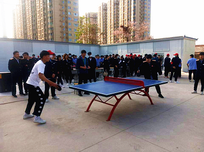 石家庄铁路学校校园乒乓球比赛